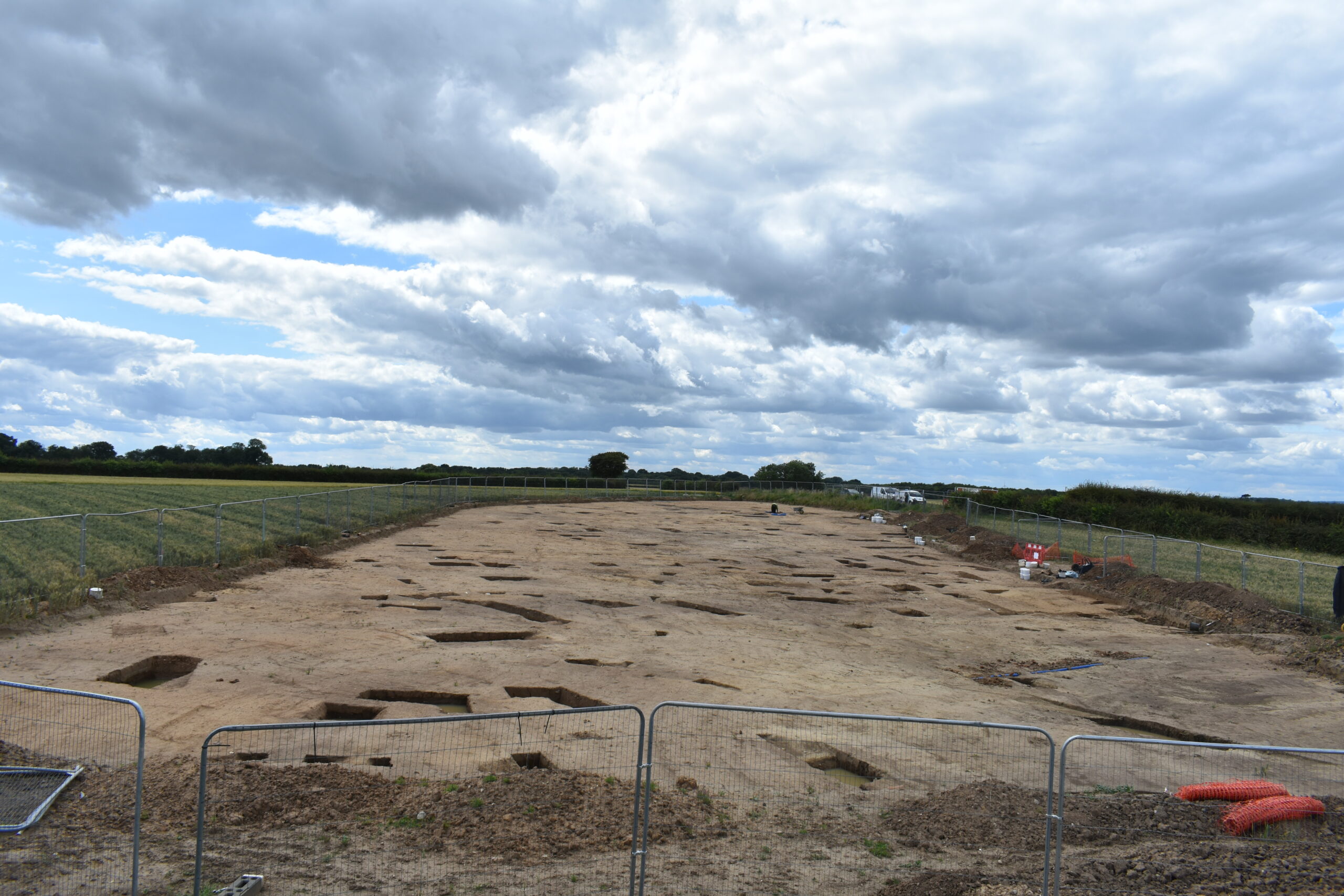 Area shot of the Anglo-Saxon excavation. Credit: AOC Archaeology